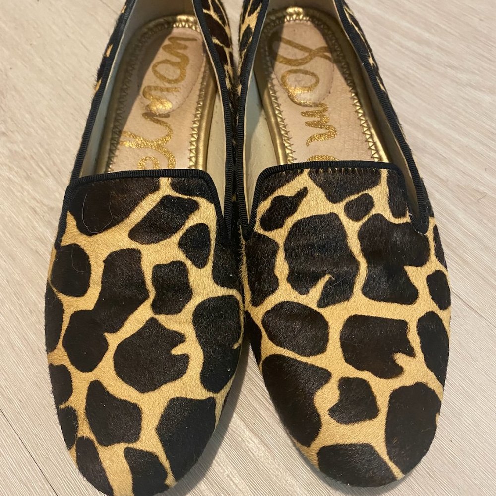 Sam Edelman Women's 5.5 Calf Hair Loafer Shoes